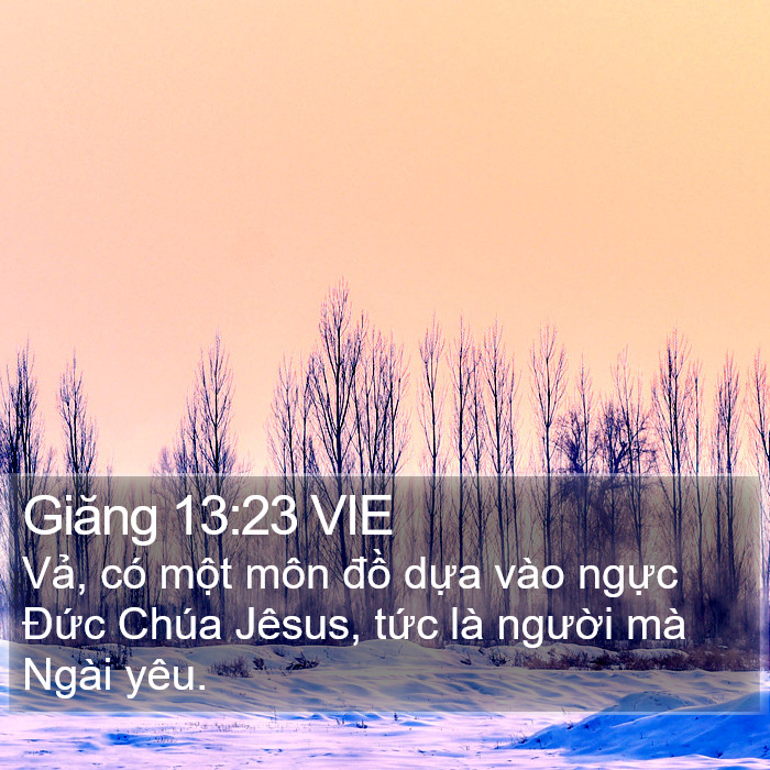 Giăng 13:23 VIE Bible Study