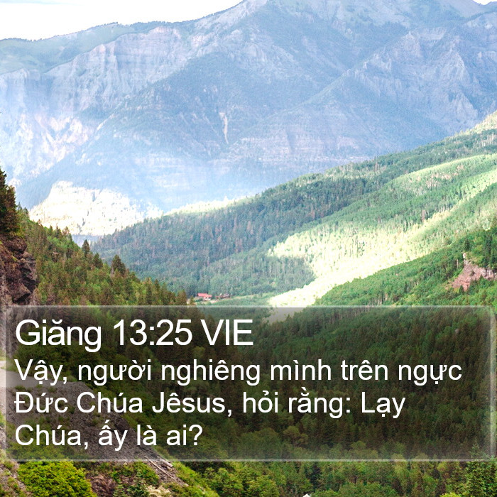 Giăng 13:25 VIE Bible Study