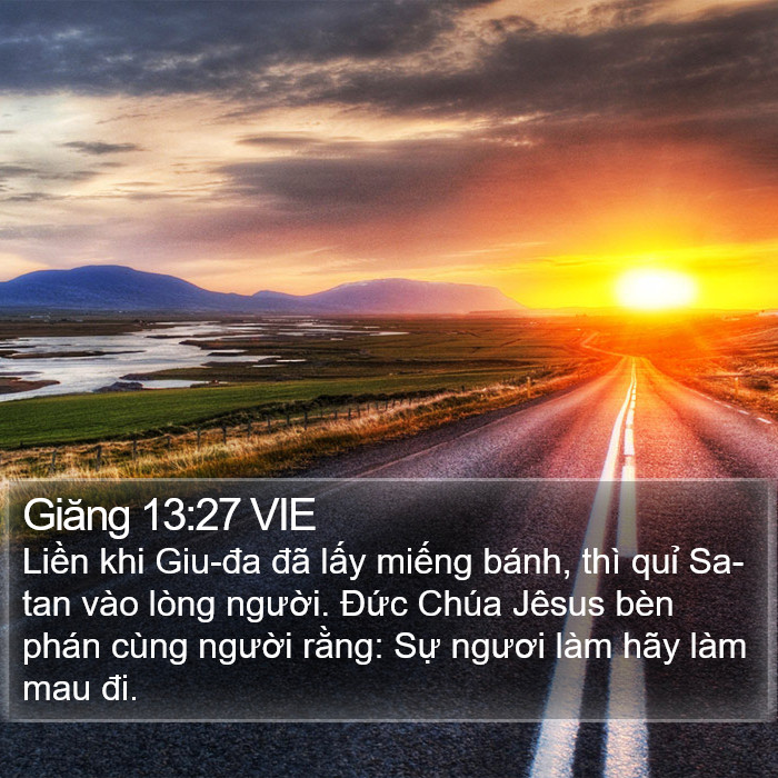 Giăng 13:27 VIE Bible Study