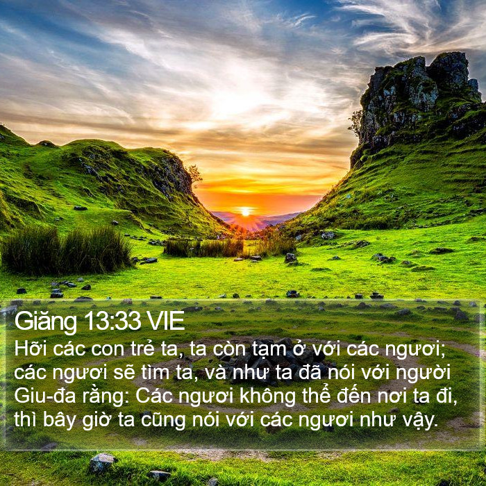 Giăng 13:33 VIE Bible Study