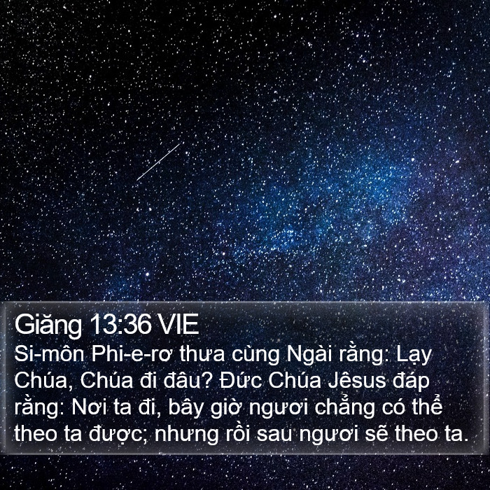 Giăng 13:36 VIE Bible Study