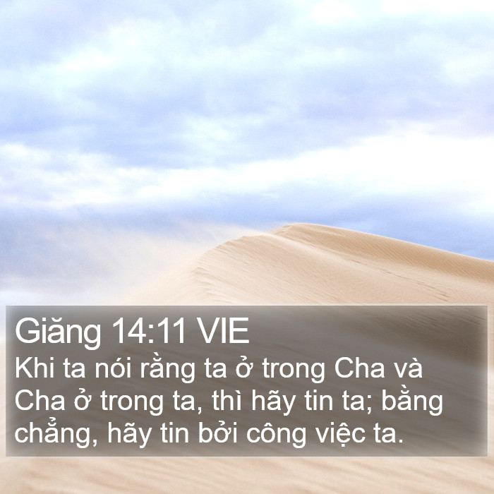 Giăng 14:11 VIE Bible Study