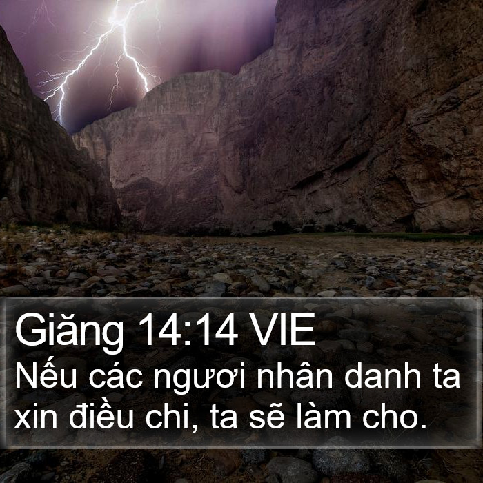 Giăng 14:14 VIE Bible Study