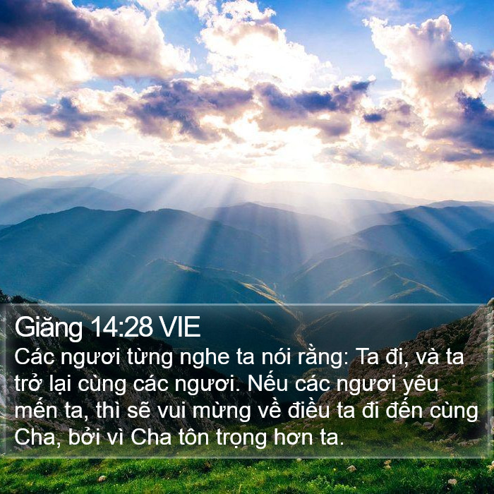 Giăng 14:28 VIE Bible Study