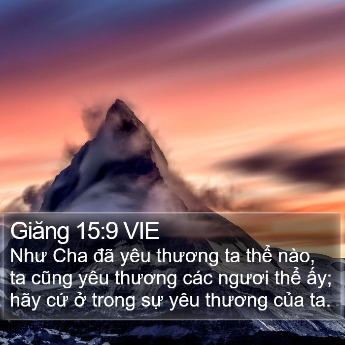 Giăng 15:9 VIE Bible Study