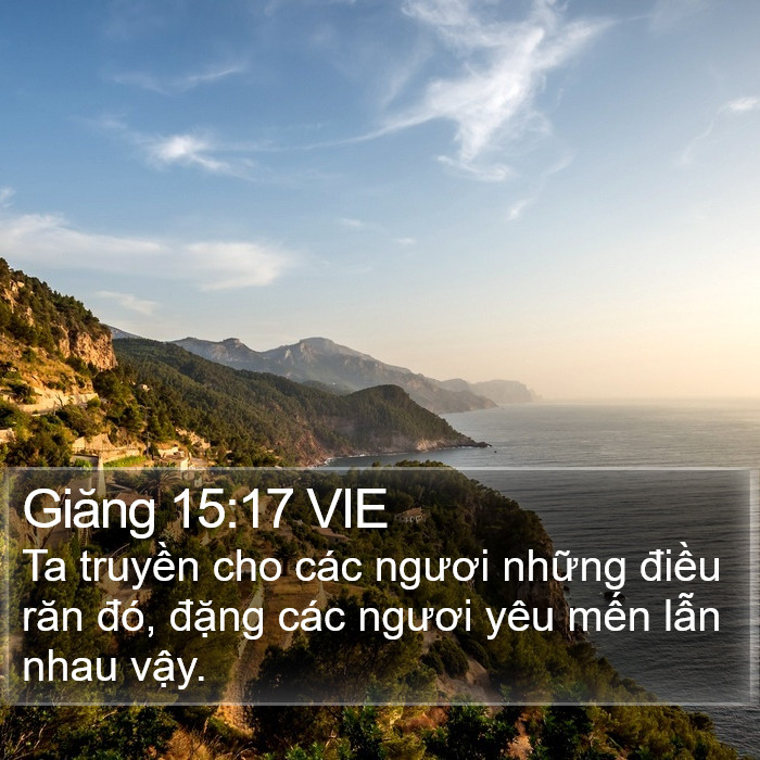 Giăng 15:17 VIE Bible Study