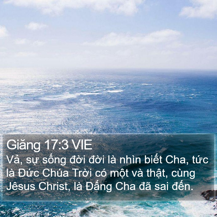 Giăng 17:3 VIE Bible Study