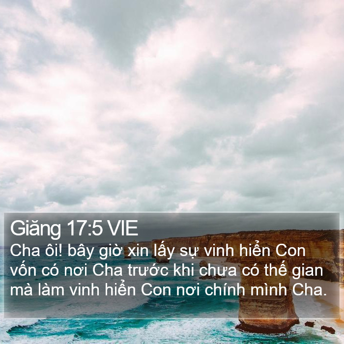 Giăng 17:5 VIE Bible Study