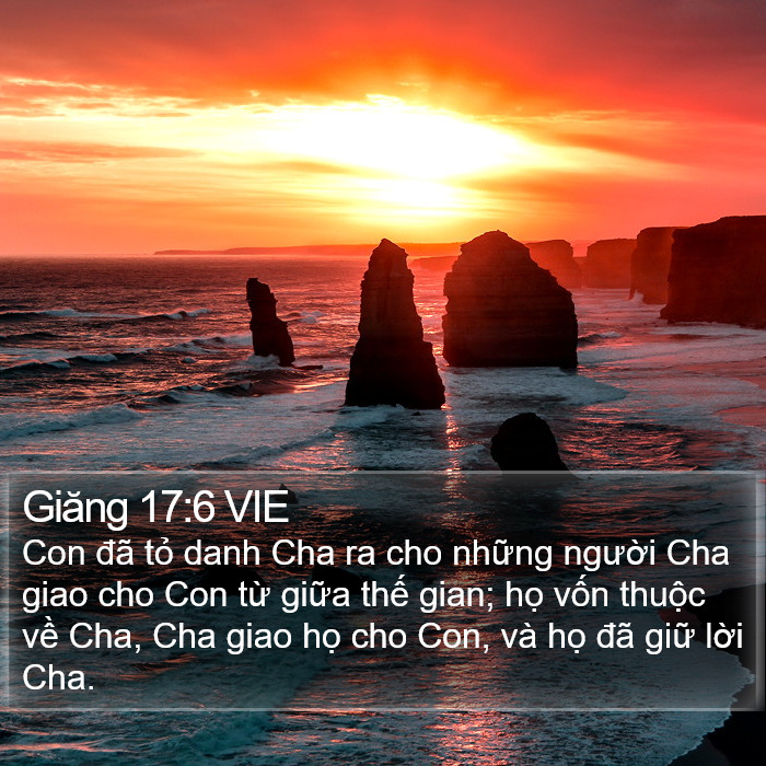 Giăng 17:6 VIE Bible Study