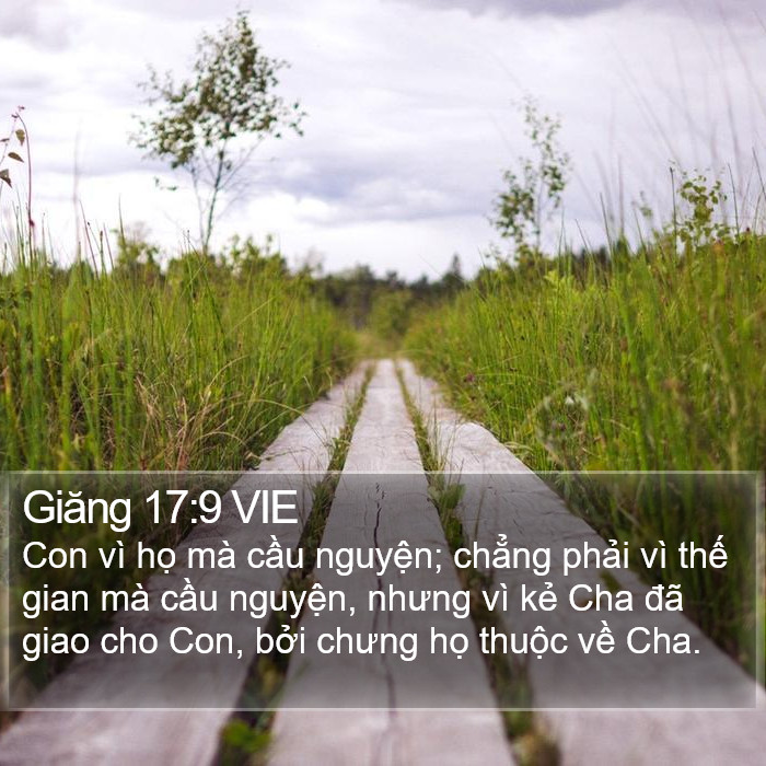 Giăng 17:9 VIE Bible Study