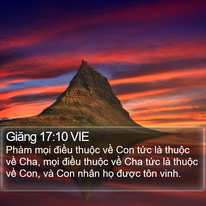 Giăng 17:10 VIE Bible Study