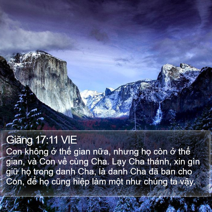 Giăng 17:11 VIE Bible Study