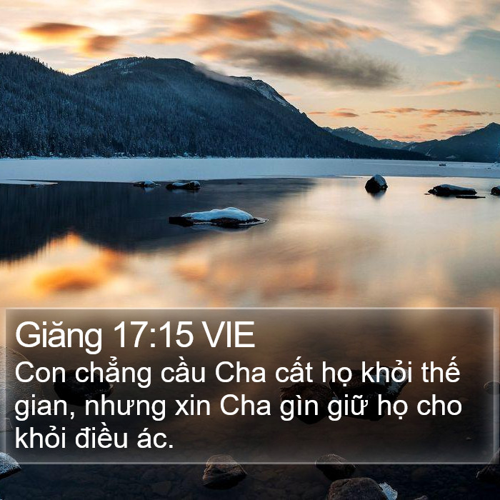 Giăng 17:15 VIE Bible Study