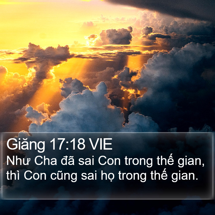 Giăng 17:18 VIE Bible Study