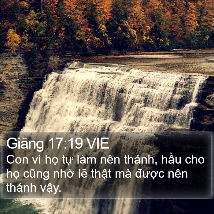 Giăng 17:19 VIE Bible Study