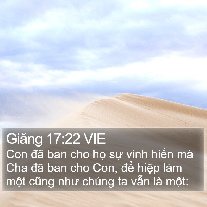 Giăng 17:22 VIE Bible Study