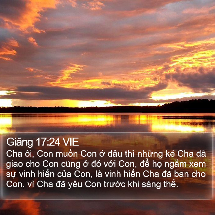 Giăng 17:24 VIE Bible Study