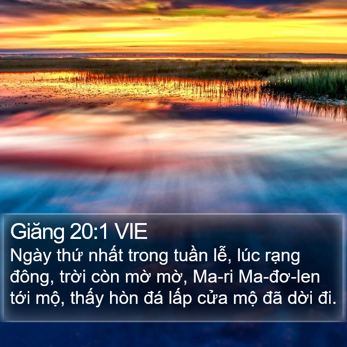 Giăng 20:1 VIE Bible Study