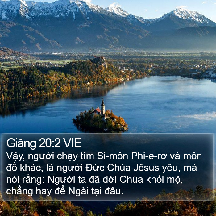 Giăng 20:2 VIE Bible Study