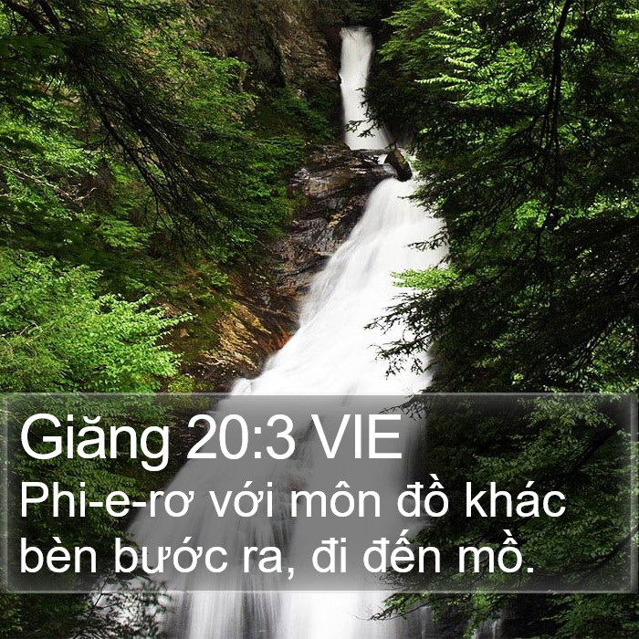 Giăng 20:3 VIE Bible Study