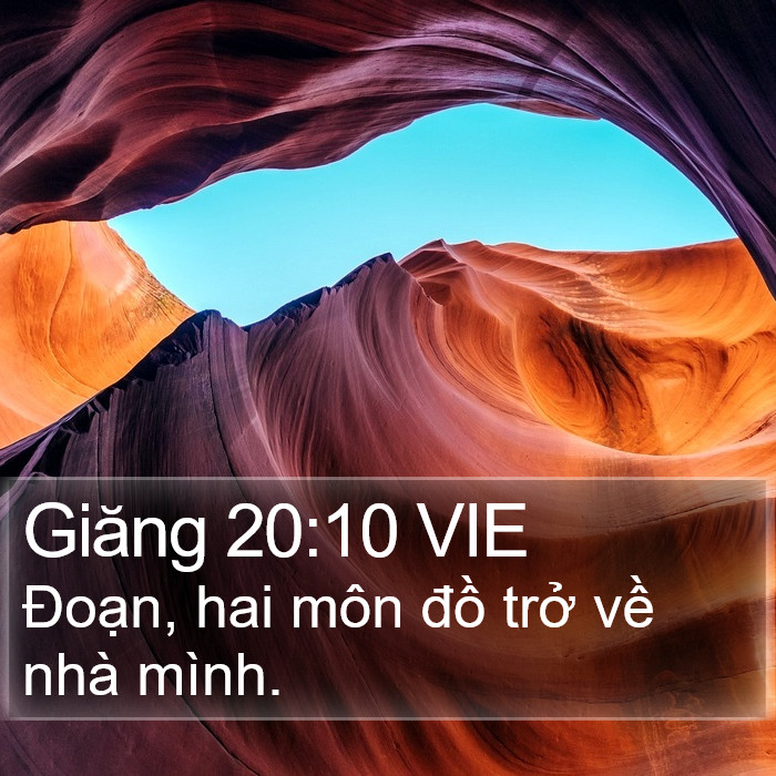 Giăng 20:10 VIE Bible Study