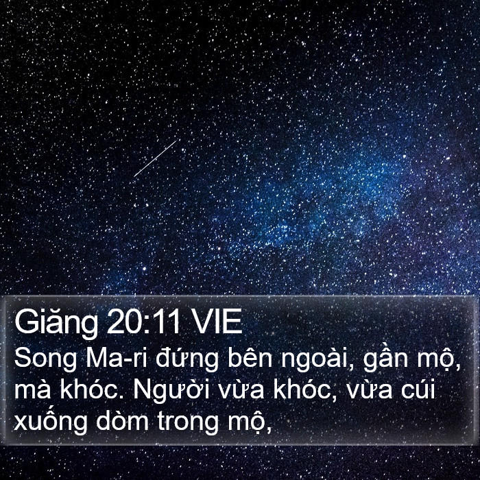 Giăng 20:11 VIE Bible Study