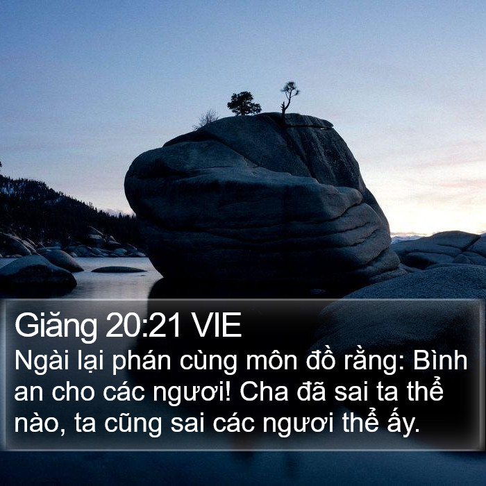 Giăng 20:21 VIE Bible Study