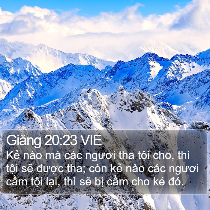 Giăng 20:23 VIE Bible Study