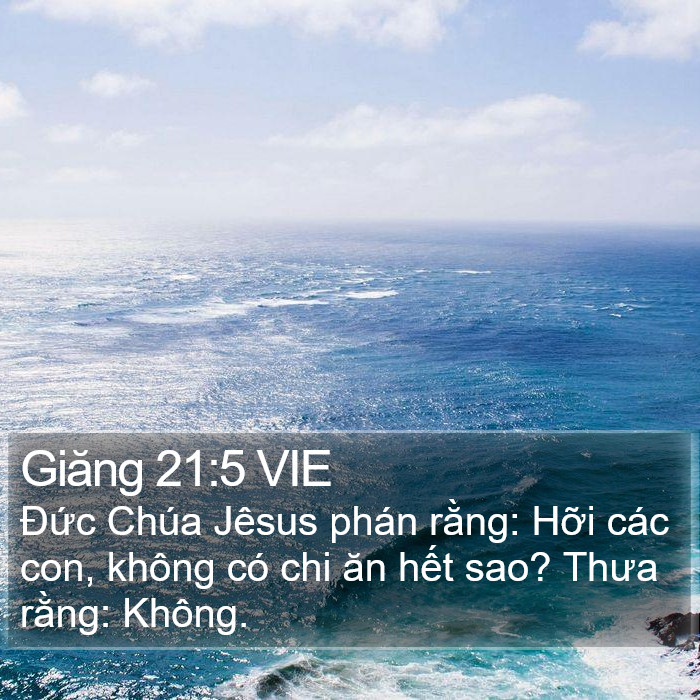 Giăng 21:5 VIE Bible Study