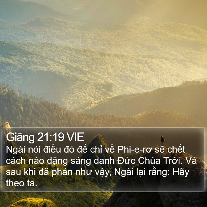 Giăng 21:19 VIE Bible Study