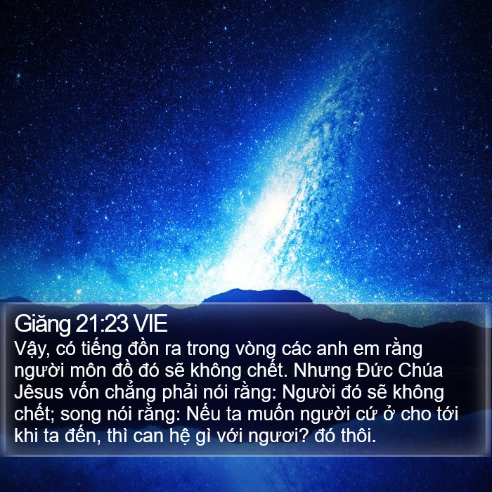 Giăng 21:23 VIE Bible Study