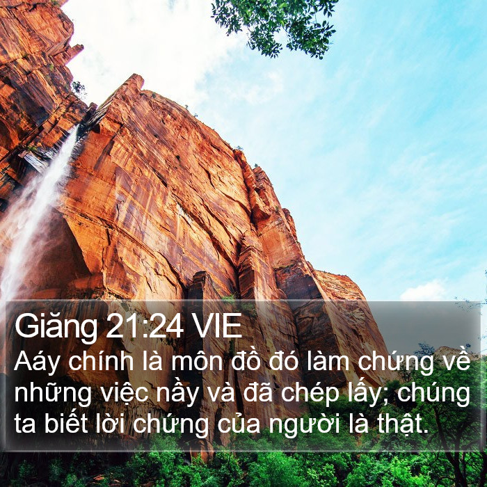 Giăng 21:24 VIE Bible Study