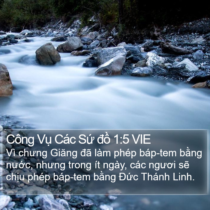 Công Vụ Các Sứ đồ 1:5 VIE Bible Study