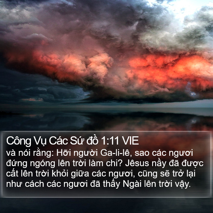 Công Vụ Các Sứ đồ 1:11 VIE Bible Study