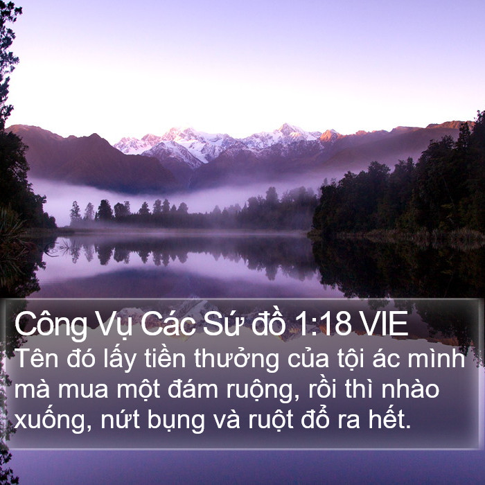 Công Vụ Các Sứ đồ 1:18 VIE Bible Study