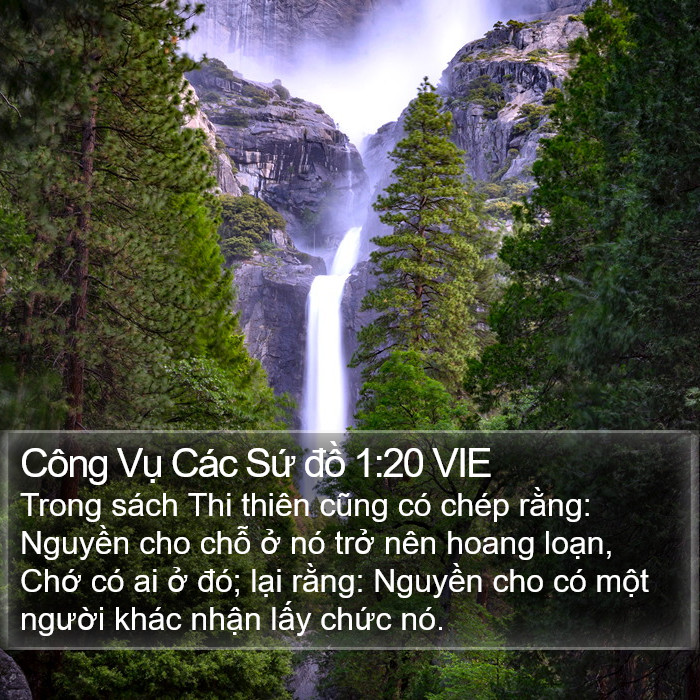 Công Vụ Các Sứ đồ 1:20 VIE Bible Study