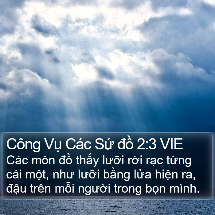 Công Vụ Các Sứ đồ 2:3 VIE Bible Study