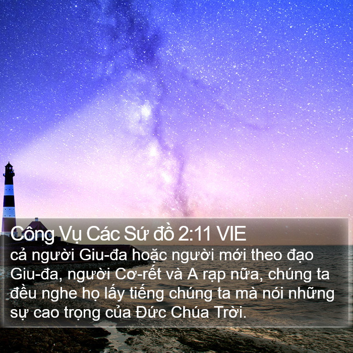 Công Vụ Các Sứ đồ 2:11 VIE Bible Study