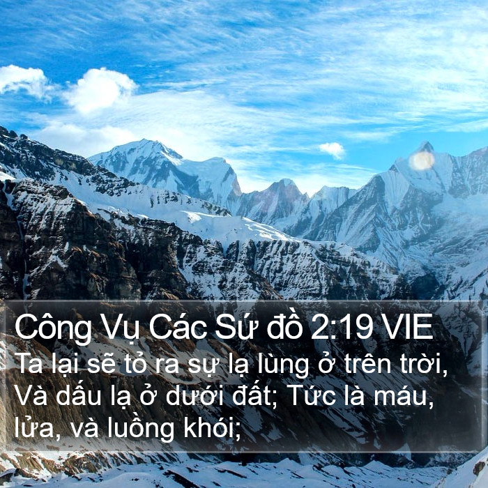 Công Vụ Các Sứ đồ 2:19 VIE Bible Study