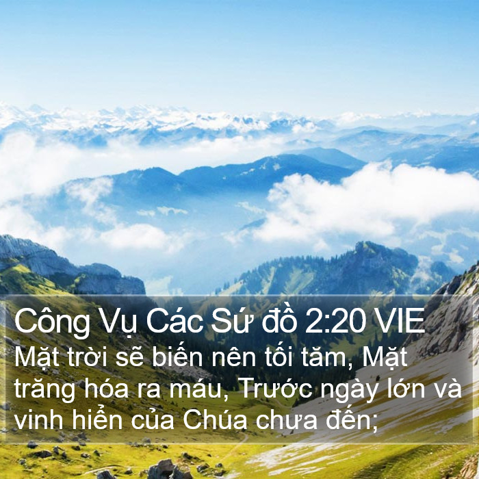 Công Vụ Các Sứ đồ 2:20 VIE Bible Study