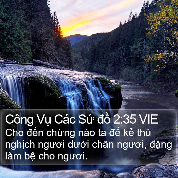 Công Vụ Các Sứ đồ 2:35 VIE Bible Study