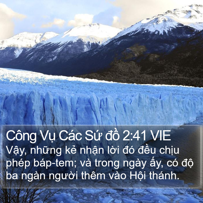 Công Vụ Các Sứ đồ 2:41 VIE Bible Study