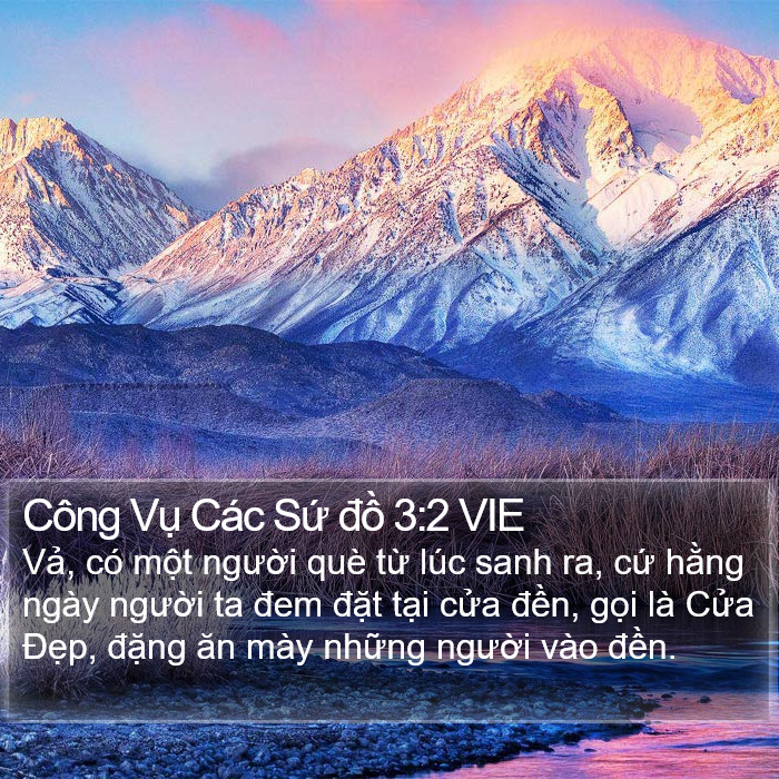 Công Vụ Các Sứ đồ 3:2 VIE Bible Study