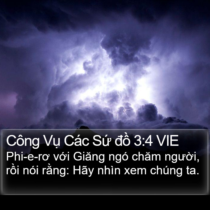 Công Vụ Các Sứ đồ 3:4 VIE Bible Study