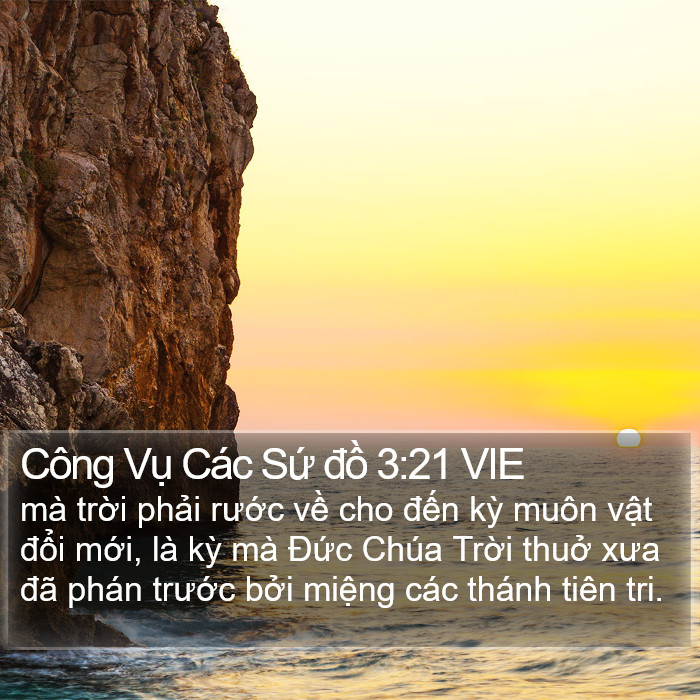 Công Vụ Các Sứ đồ 3:21 VIE Bible Study