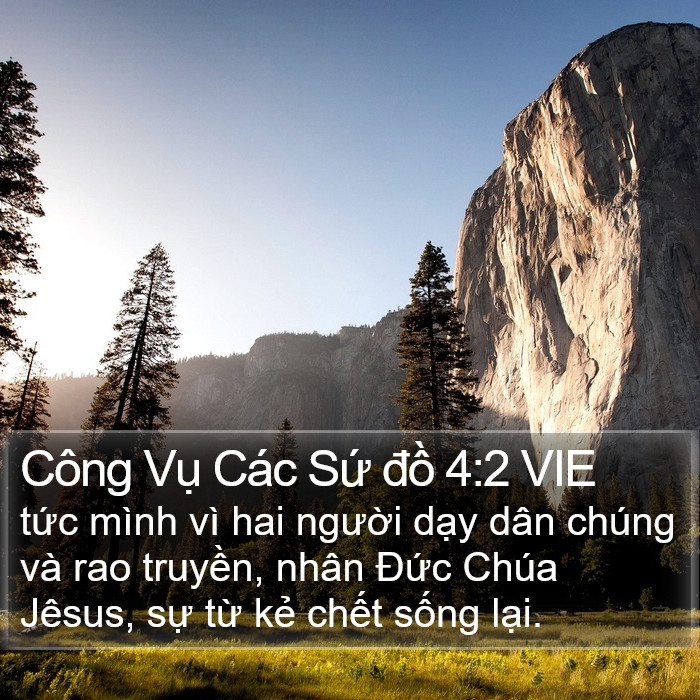 Công Vụ Các Sứ đồ 4:2 VIE Bible Study