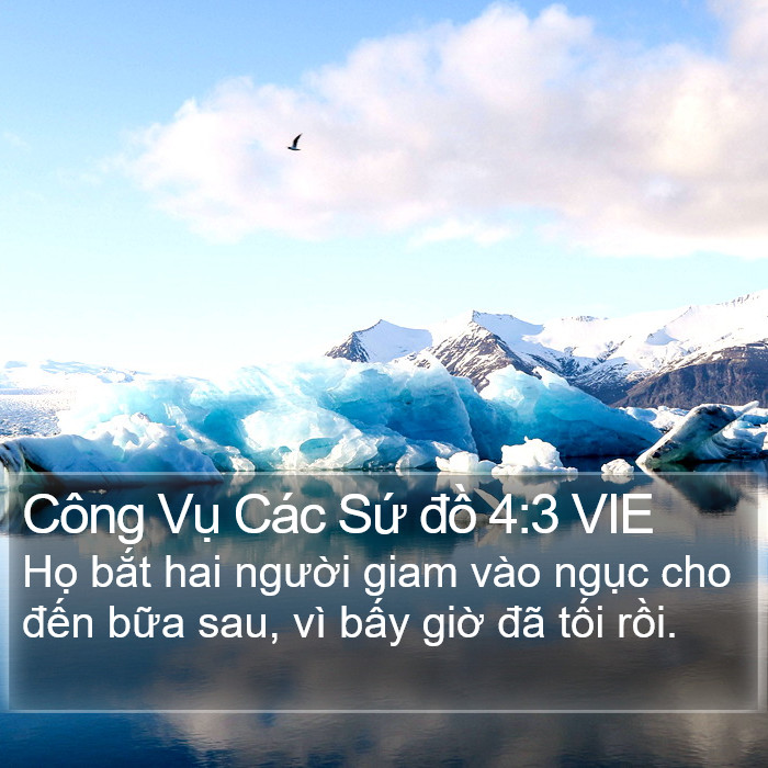 Công Vụ Các Sứ đồ 4:3 VIE Bible Study