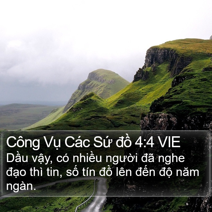Công Vụ Các Sứ đồ 4:4 VIE Bible Study