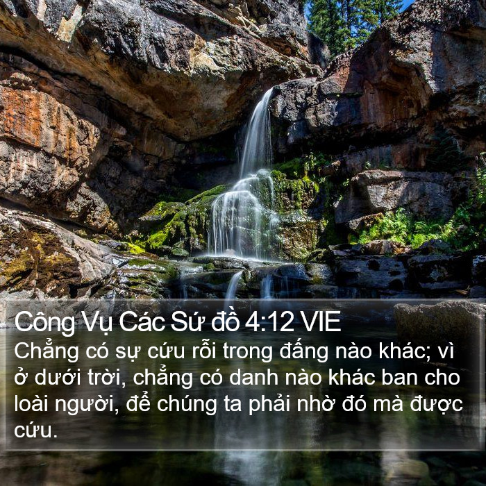 Công Vụ Các Sứ đồ 4:12 VIE Bible Study