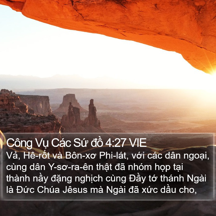 Công Vụ Các Sứ đồ 4:27 VIE Bible Study